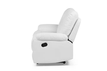 Rovik 2-sits Djup Reclinersoffa 146 cm i Konstläder - Vit - Möbler - Soffa - 2 sits soffa