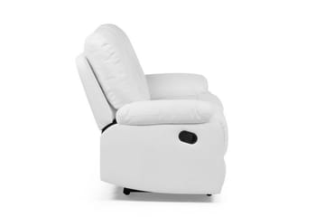 Rovik 2-sits Djup Reclinersoffa 146 cm i Konstläder - Vit - Möbler - Soffa - 2 sits soffa