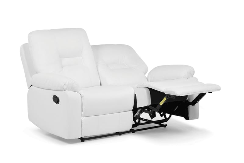 Rovik 2-sits Djup Reclinersoffa 146 cm i Konstläder - Vit - Möbler - Soffa - 2 sits soffa
