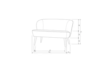 Serra Soffa 2-sits - Khaki - Möbler - Soffa - 2 sits soffa