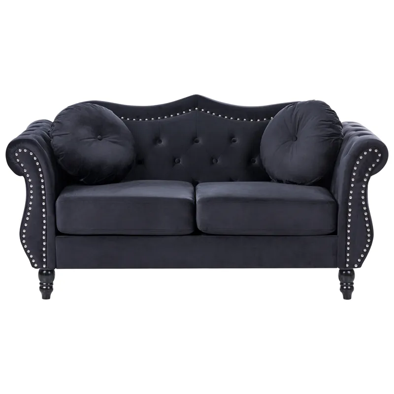 2-sits soffa Skien, Svart
