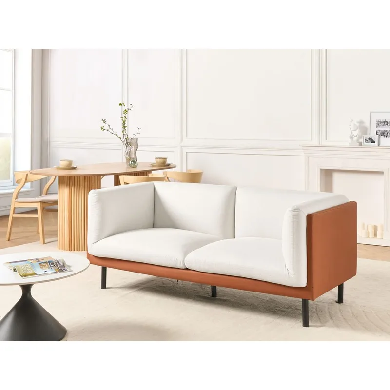 2-sits soffa Vorgod - Vit, brun, svart - Möbler - Soffa - 2 sits soffa