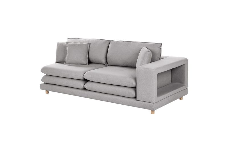 2-sitssoffa Heden Grå/ljust trä - Grå/ljust trä - Möbler - Soffa - 2 sits soffa