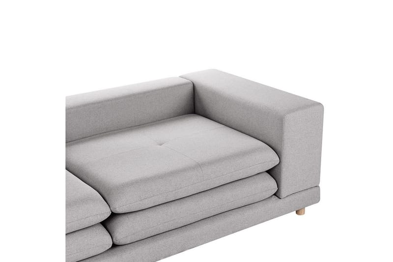 2-sitssoffa Heden Grå/ljust trä - Grå/ljust trä - Möbler - Soffa - 2 sits soffa
