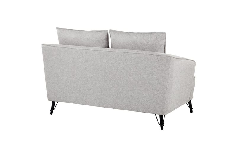 2-sitssoffa Hobro Grå, svart - Grå - Möbler - Soffa - 2 sits soffa