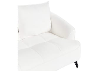 2-sitssoffa Hobro Vit, Svart - Vit, Svart - Möbler - Soffa - 2 sits soffa