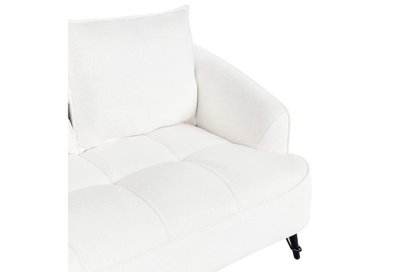 2-sitssoffa Hobro Vit, Svart - Vit, Svart - Möbler - Soffa - 2 sits soffa