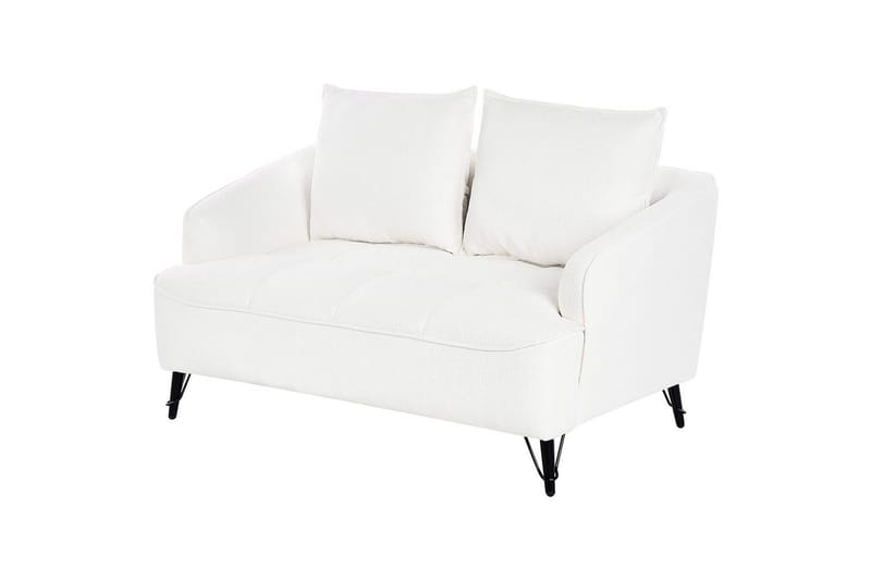 2-sitssoffa Hobro Vit, Svart - Vit, Svart - Möbler - Soffa - 2 sits soffa