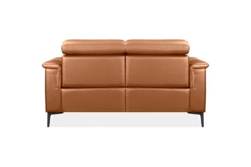 2-sitssoffa Lund Cognac, PU, Elektrisk vilstol - Cognac, PU, Elektrisk vilstol - Möbler - Soffa - Skinnsoffor