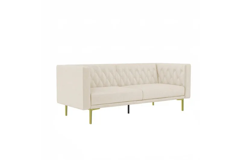 2-sitssoffa Marseille Elfenben - Elfenben - Möbler - Soffa - Sammetssoffa