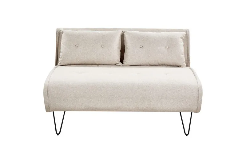 2-sitssoffa Vestfold Beige, svart - Beige - Möbler - Soffa - Bäddsoffa