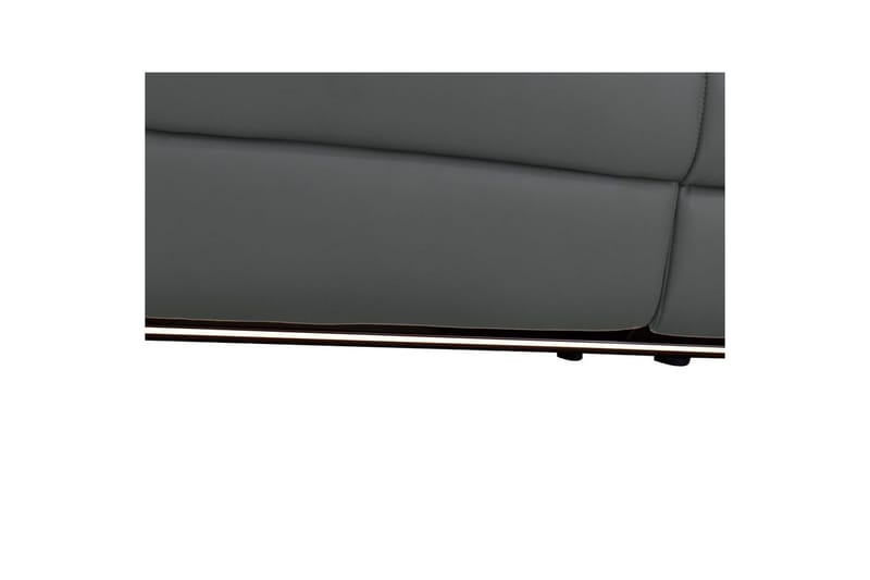 2-sitssoffa Pareli Grå, Läder/PU, Manuell vilstol - Grå, Läder/PU, Manuell vilstol - Möbler - Soffa - Skinnsoffor