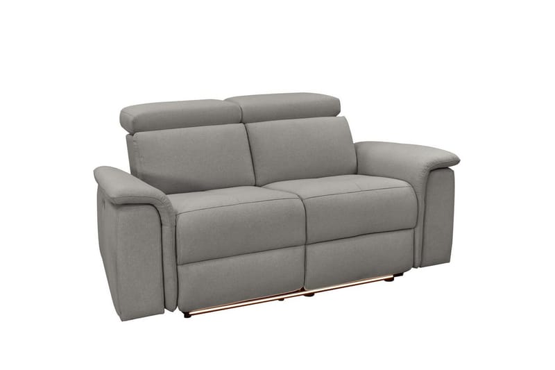2-sitssoffa Pareli Grå, Sunday tyg, Manuell vilstol - Grå, Sunday tyg, Manuell vilstol - Möbler - Soffa - Biosoffa & reclinersoffa - 2 sits biosoffa & reclinersoffa
