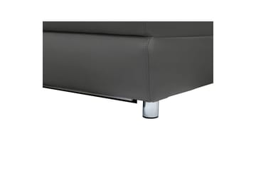 2-sitssoffa Pareli Grå, Läder/PU, Manuell vilstol - Grå, Läder/PU, Manuell vilstol - Möbler - Soffa - Skinnsoffor