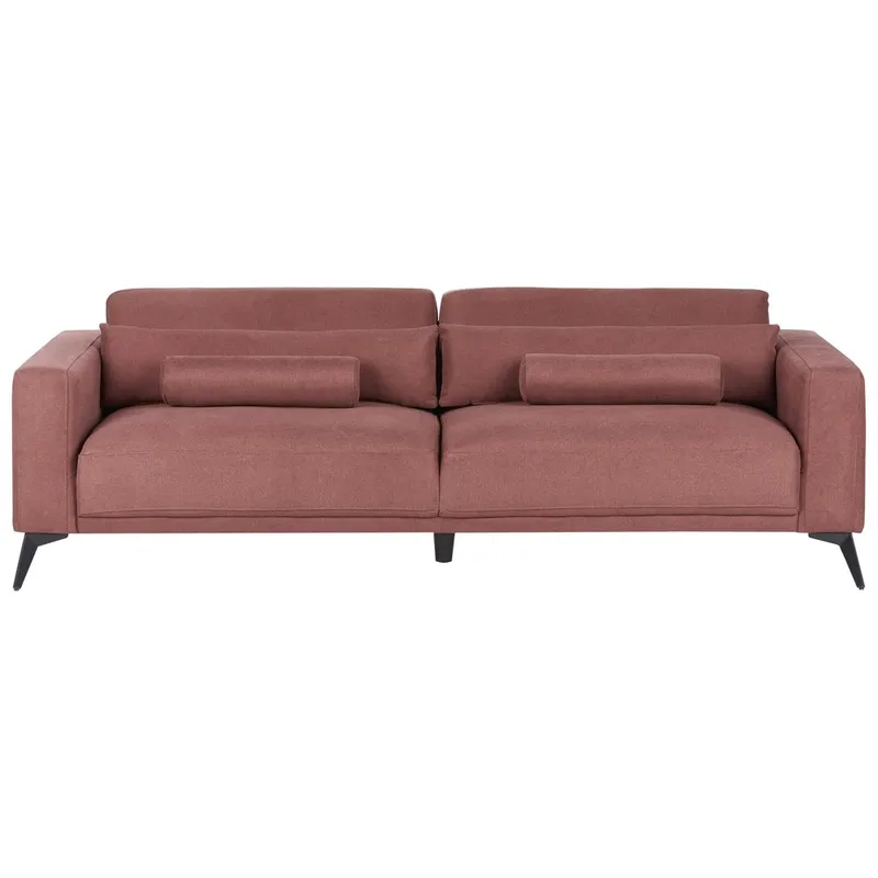 3-sits soffa Ange, Röd, Svart/Polyester