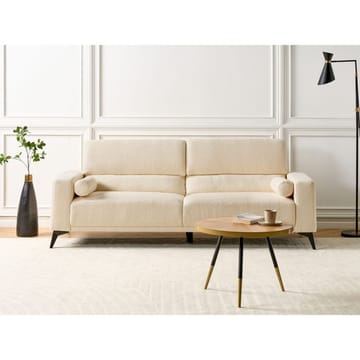 3-sits soffa Ange - Vit, Svart/Bouclé - Möbler - Soffa - 3 sits soffa
