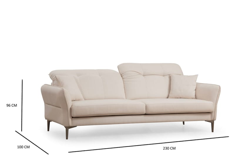 Chandara Soffa 3-sits - Vit - Möbler - Soffa - 3 sits soffa