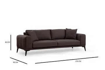 Daler Soffa 3-sits - Grå - Möbler - Soffa - 3 sits soffa