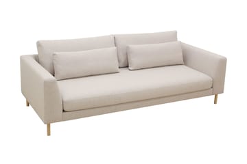 Florenz 3-sits Tygsoffa - Beige - Möbler - Soffa - 3 sits soffa