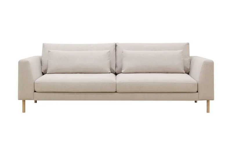 Florenz 3-sits Tygsoffa, Beige