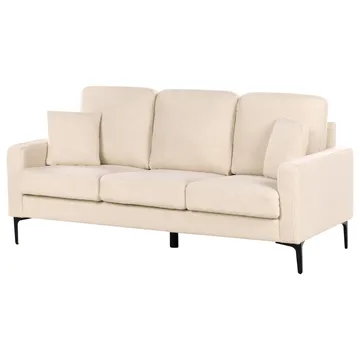 3-sits soffa Gavle - Beige, svart/Bouclé - Möbler - Soffa - 3 sits soffa