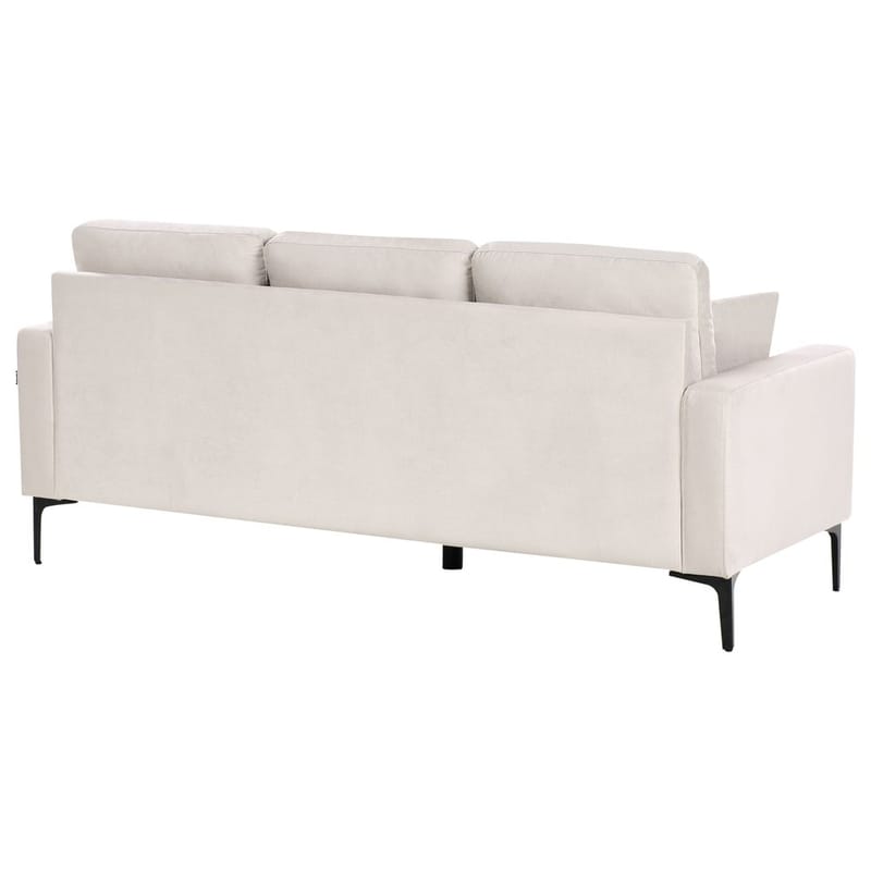 3-sits soffa Gavle - Beige, svart/Polyester - Möbler - Soffa - 3 sits soffa