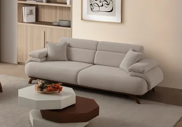 Kelnor 3-sits Soffa 246x81x97 cm - Beige - Möbler - Soffa - 3 sits soffa