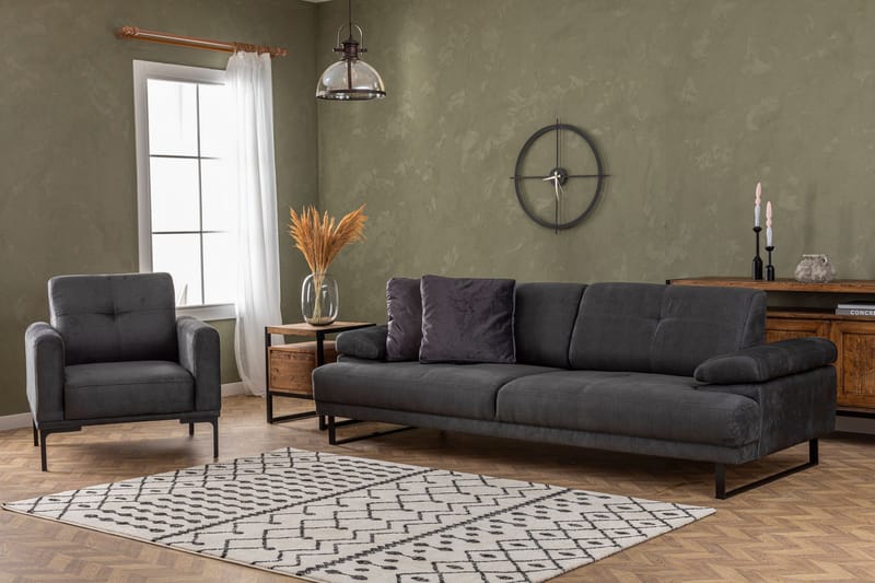 Kitimat Soffa 3-sits - Antracit - Möbler - Soffa - 3 sits soffa