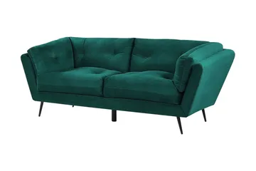 Lenvik 3-sits Soffa - Sammet/Grön - Möbler - Soffa - 3 sits soffa