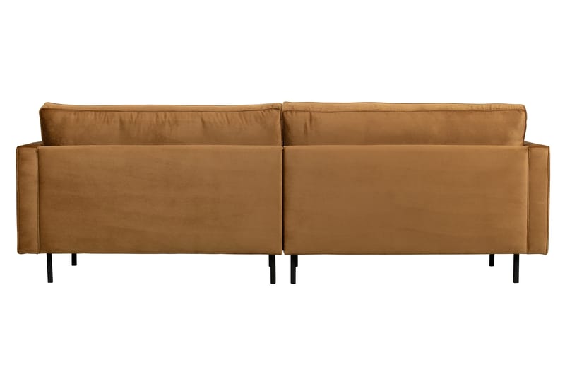Lissbon 3-sits Sammetssoffa 275 cm - Brun|Gul - Möbler - Soffa - 3 sits soffa