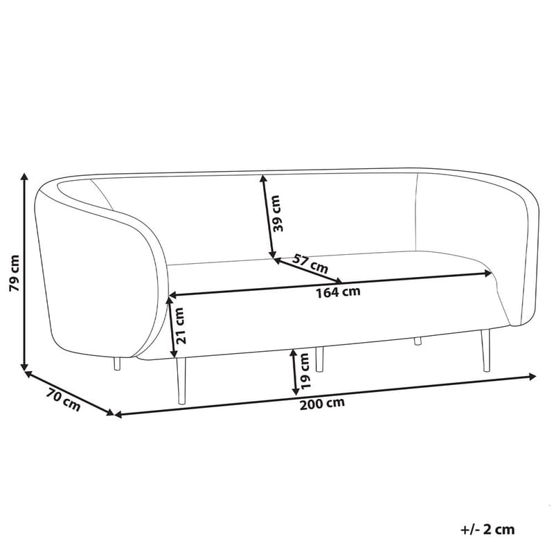 3-sits soffa Loen - Möbler - Soffa - 3 sits soffa