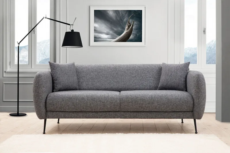 Longbush Soffa 3-sits - Grå - Möbler - Soffa - 3 sits soffa