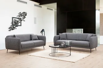 Longbush Soffa 3-sits - Grå - Möbler - Soffa - 3 sits soffa