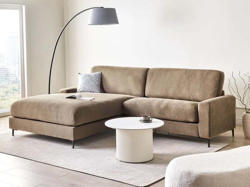 3-sits soffa Maloy Högervänd - Brun - Möbler - Soffa - Divansoffor & schäslongsoffa