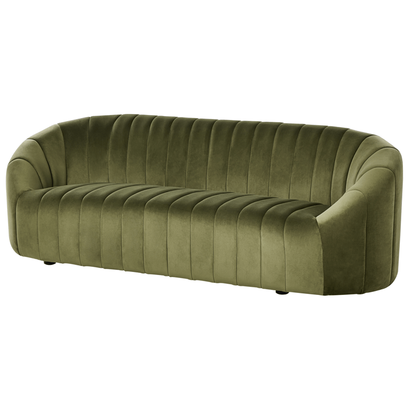 3-sits soffa Malung - Mörkgrön - Möbler - Soffa - Sammetssoffa