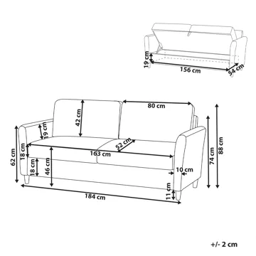 3-sits soffa Mare - Beige - Möbler - Soffa - 3 sits soffa