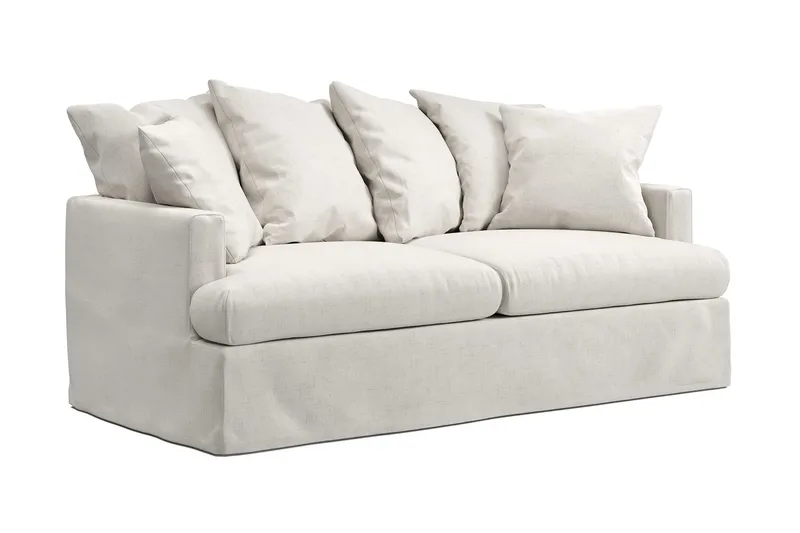 Menard 3-sits Djup Tygsoffa - Beige - Möbler - Soffa - 3 sits soffa