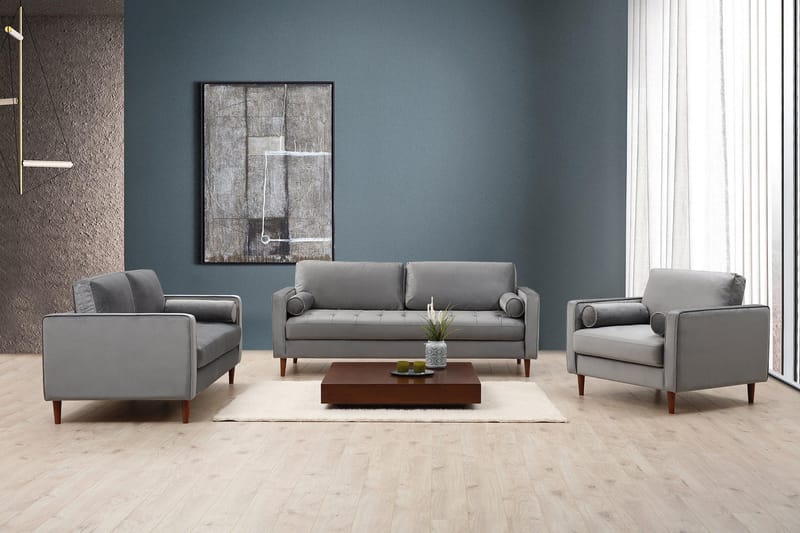 Mirrilnesh Soffa 3-sits - Ljusgrå - Möbler - Soffa - 3 sits soffa