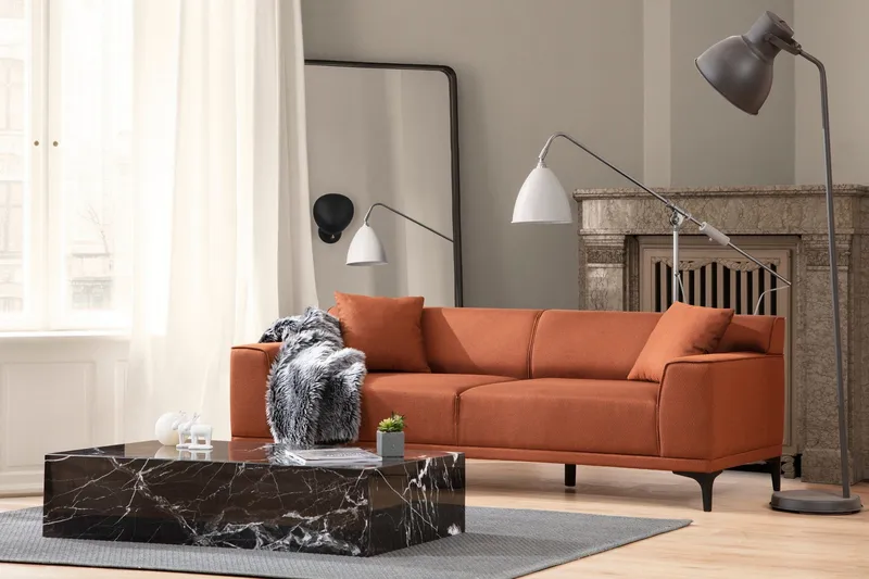 Mississauga Soffa 3-sits, Orange