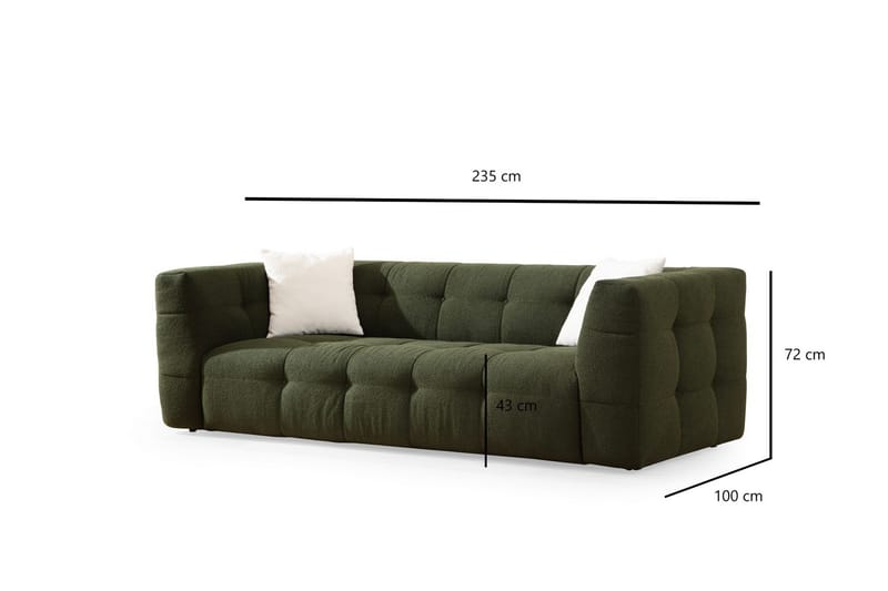 Octavian Soffa 3-sits - Grön - Möbler - Soffa - 3 sits soffa