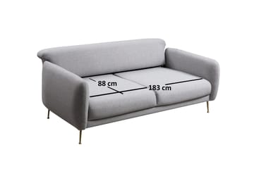Panchenko 3-Sits Soffa - Grå - Möbler - Soffa - Bäddsoffa - Bäddsoffa 3 sits