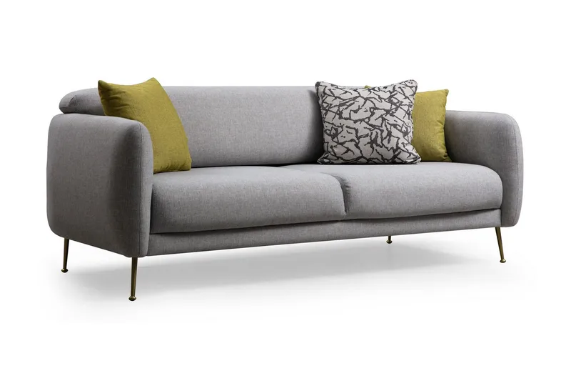 Panchenko 3-Sits Soffa - Grå - Möbler - Soffa - Bäddsoffa - Bäddsoffa 3 sits