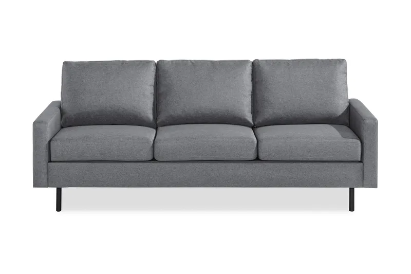 Peppe 3-sits Tygsoffa, Ljusgrå
