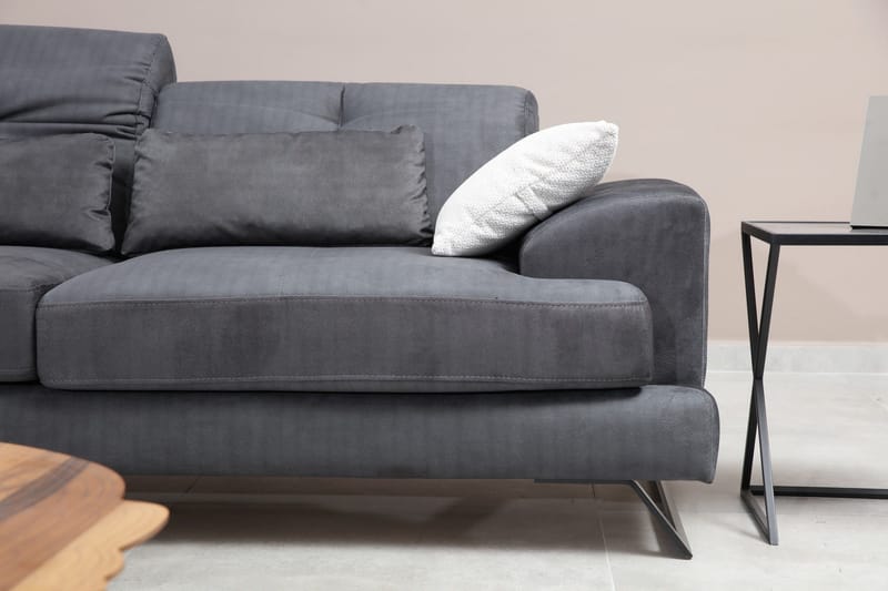 Raedeke 3-Sits Soffa - Svart - Möbler - Soffa - 3 sits soffa