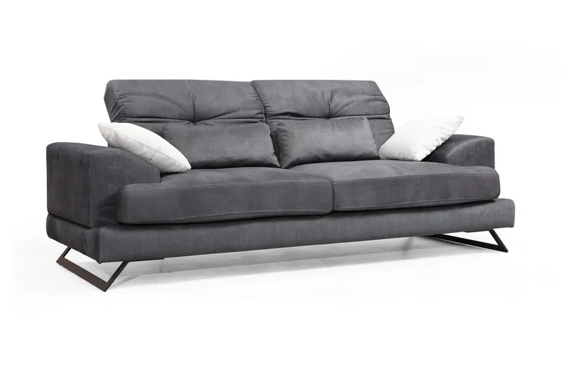 Raedeke 3-Sits Soffa, Svart