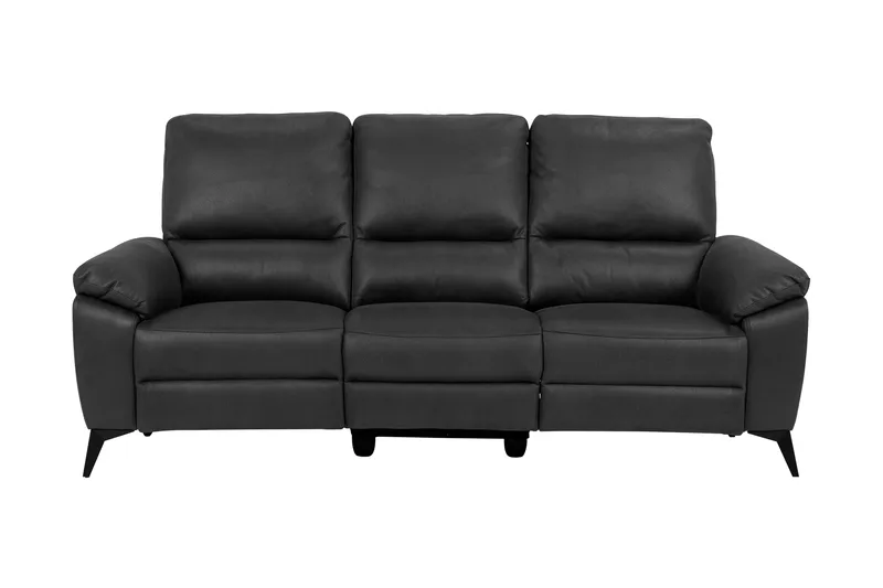 Ranas 3-sits Soffa Elektrisk, Grå/Svart