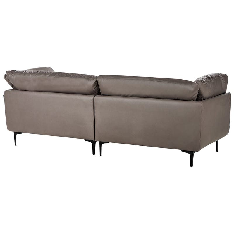 3-sits soffa Revsnes - Brun, Svart - Möbler - Soffa - Skinnsoffor
