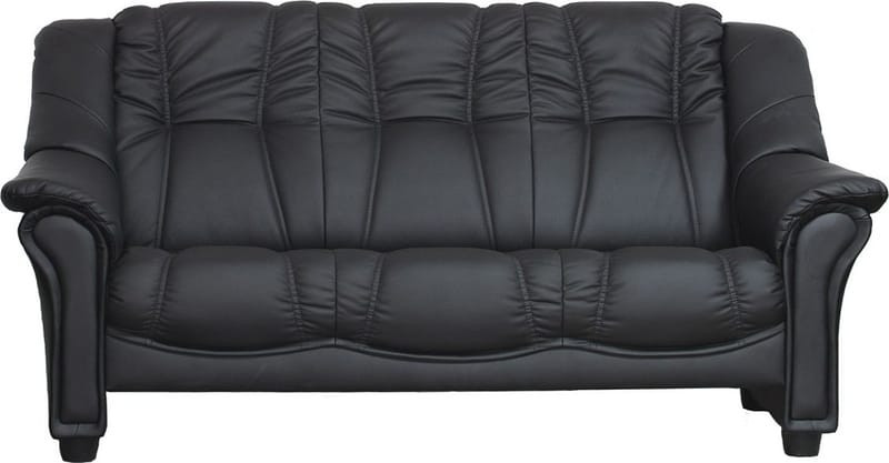 3-sits Soffa Rom - Svart PU - Möbler - Soffa - 3 sits soffa