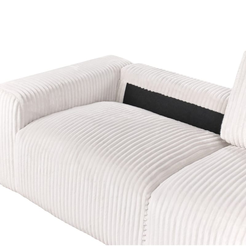 3-sits soffa Sandora - Vit, Svart - Möbler - Soffa - 3 sits soffa
