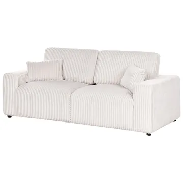 3-sits soffa Sandora - Vit, Svart - Möbler - Soffa - 3 sits soffa